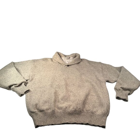 Wilson Staff Wool Blend Sweater Mens Shawl Collar Lined Button Pullover Vintage - Picture 1 of 16